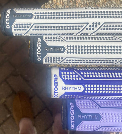 OCTAGON PUTTER GRIP Light Weight Blue with White lines and white spots