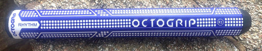 OCTAGON PUTTER GRIP Light Weight Blue with White lines and white spots